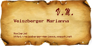 Veiszberger Marianna névjegykártya